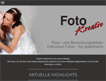 Tablet Screenshot of fotostudio-kreativ.de